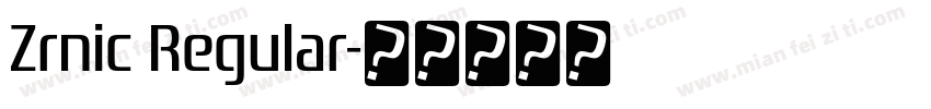Zrnic Regular字体转换